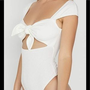 Urban Outfitter Out From Under Bodysuit White